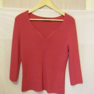 Cable and Gauge Women's Pink Sweater,